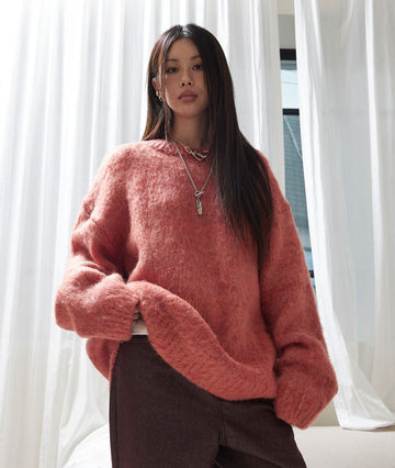 acrylic brush knit